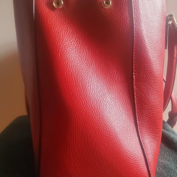 DKNY New York leather candy apple red shoulder bag - Picture 4 of 12